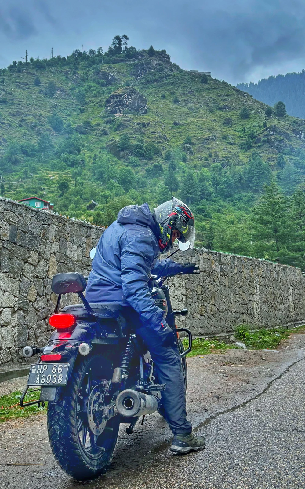 A motorcycle trip through the mountains