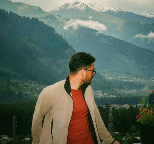 Looking out over a valley