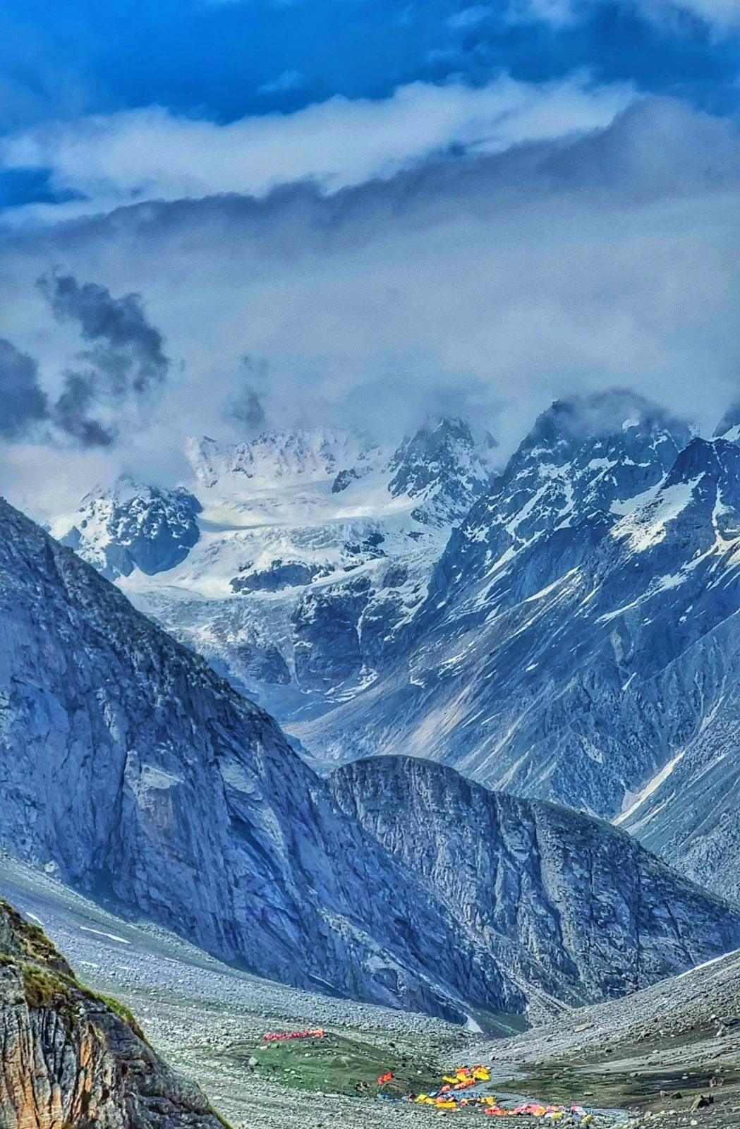 Snow-covered mountains